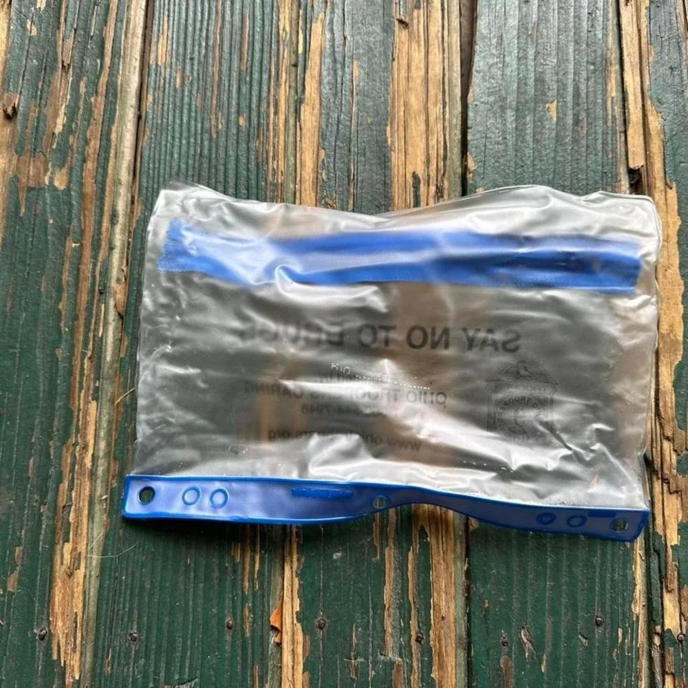 Vintage Say No To‎ Drugs Ohio Troopers Caring Clear  Vinyl Pencil Pouch Binder